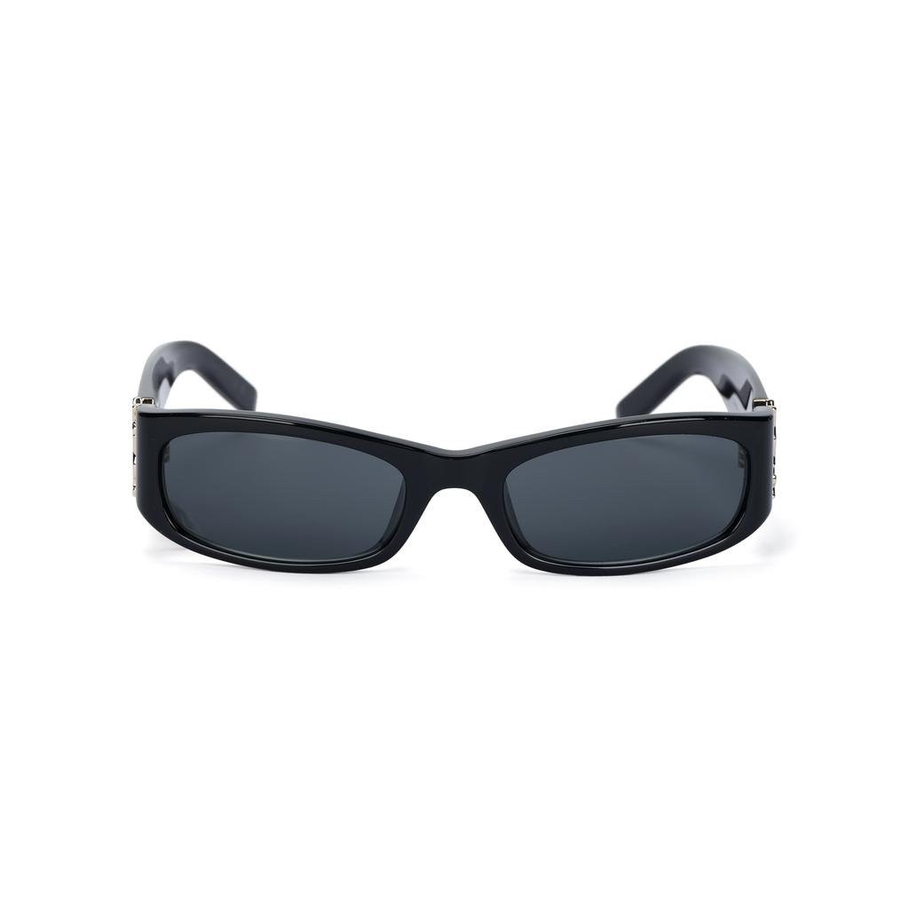 Saint Laurent Wide Leg Design Acetate Rectangular Sunglasses Women sunglasses Black SLM152F-001