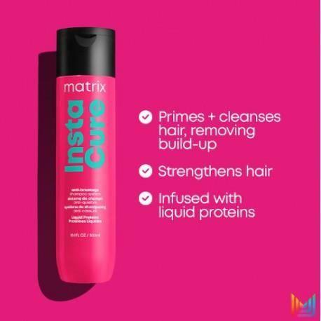 Shampooing anti-rupture 300 ml - Matrix Total Results Instacure - Renforce &amp; répare - Vegan