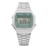 Casio A168wa 3aydf A168wa 3a Digital Square Vintage Retro Public Metal Watch