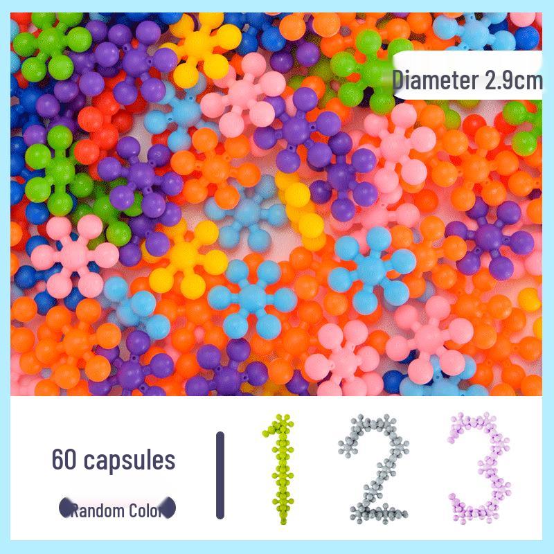 Kids  2.9cm Plum Blossom 3D Rotating Interlocking Toy for Kindergarten