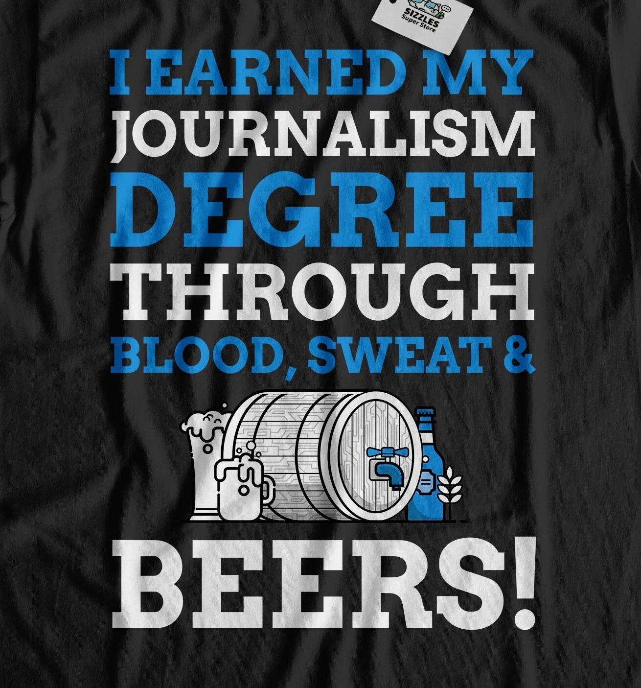 

Unisex Funny Journalism Degree T-Shirt Journalist Graduate Gifts S