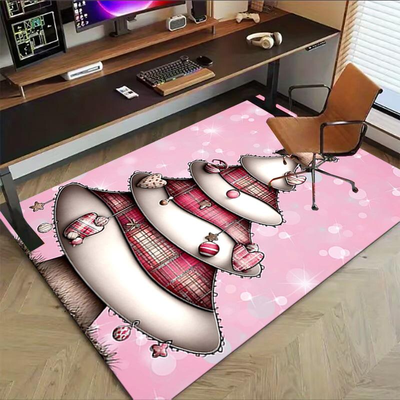 1PC Christmas tree Extra Large Non Slip Floor carpet, Office, family, Studio   Large Area Rug Indoor Rugs, Bold Statement Piece