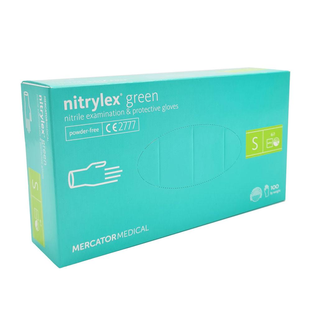 Mercator Nitrylex Green Nitrile Gloves 100 Pieces