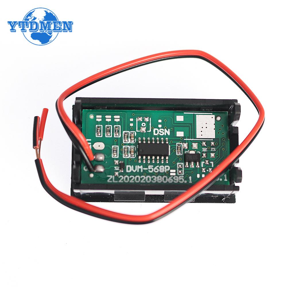 0.56 Inch Digital Voltmeter DC 4.5V-30V Digital Voltage Panel Meter Red/Blue/Green for 6V 12V Electromobile Motorcycle Car