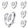 Love Hug Ringe, verstellbare Öffnung für Damen, silberfarben, modisch, größenverstellbar, kreative Accessoires