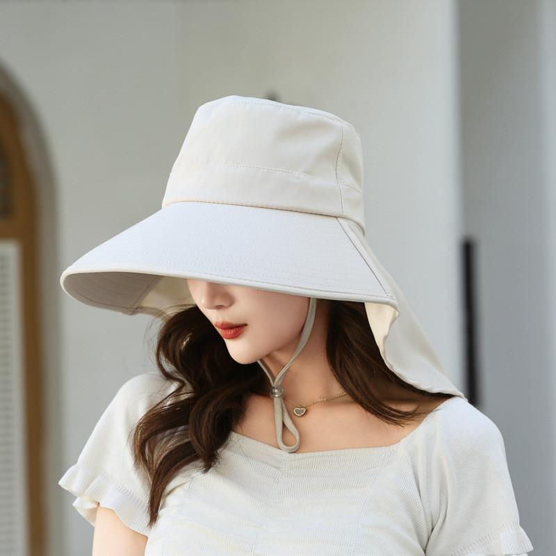 Summer Sun Protection Fisherman Hat With Wide Brim For Women Outdoor Activities