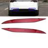 2Pcs Rear Bumpers Reflector Car Tail Marker Lights Lens Trim 1034342-00-C 1034343-00-C for  16-23