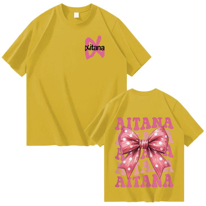 Singer Aitana Tour 2025 Merch Tees Men Women Fashion Crewneck Print Tshirt Tide Shortsleeved Cotton Casual Tee Shirt Streetwear