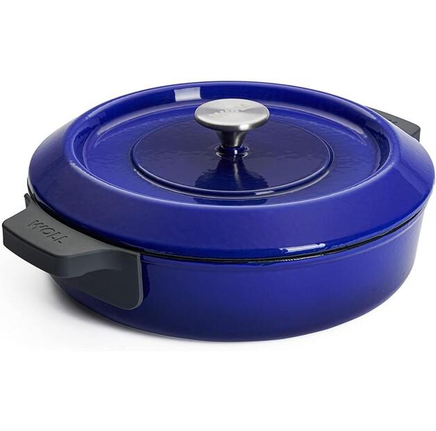 

Сотейник чугунный Woll Iron с крышкой 28 см синий (828CI-020)