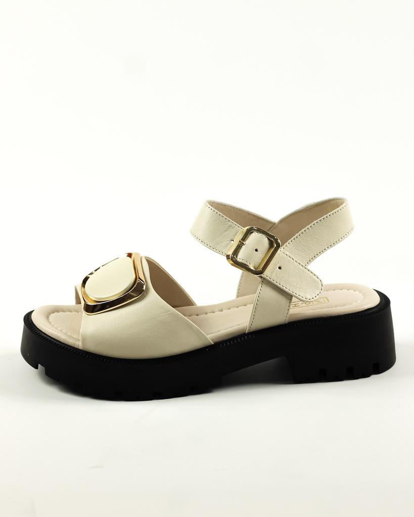 Platform sandalet Phony 127950 36 Sütlü deri
