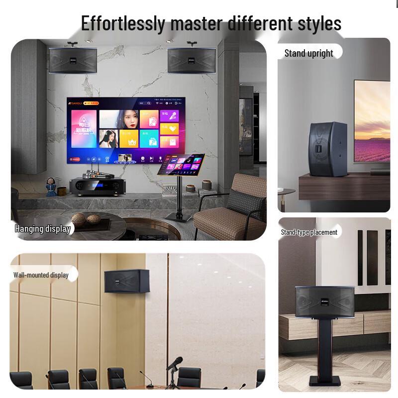 SANSUI PK06 Professional Home KTV Karaoke Audio System CN Plug (adapter Included)