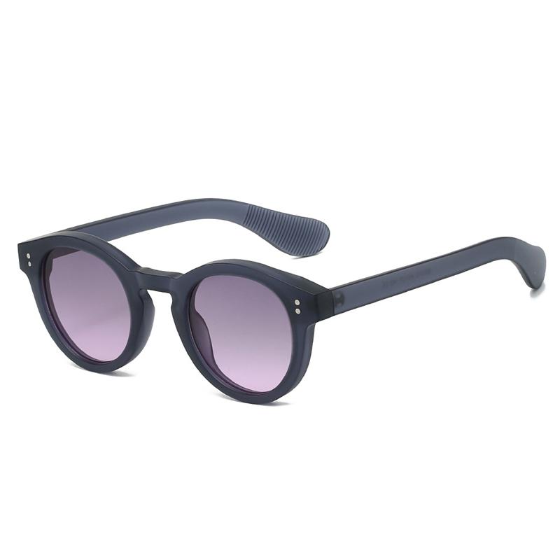 SHAUNA Fashion Round Jelly Color Women Sunglasses Shades UV400 Retro Punk Rivets Men Matte Sun Glasses