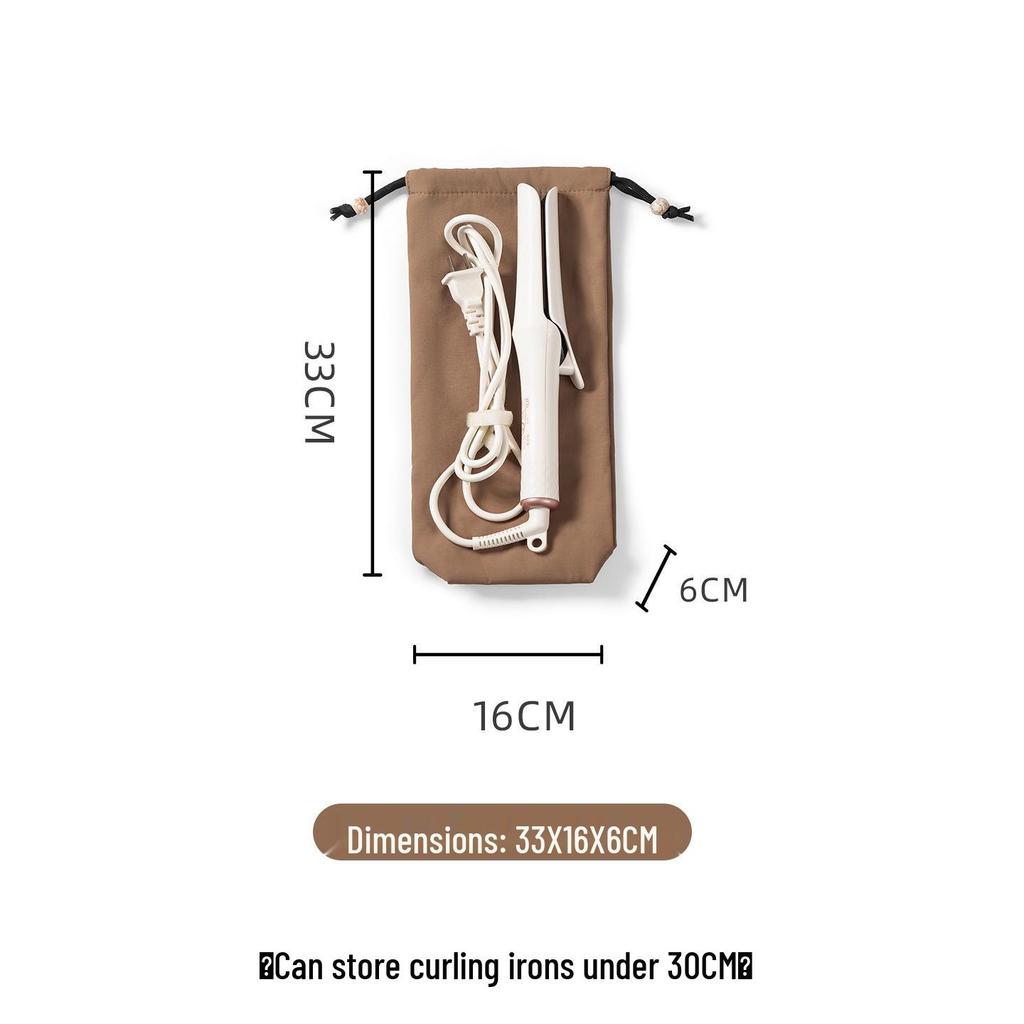 Large Waterproof Nylon Travel Bag for Hair Dryer, Underwear, and More