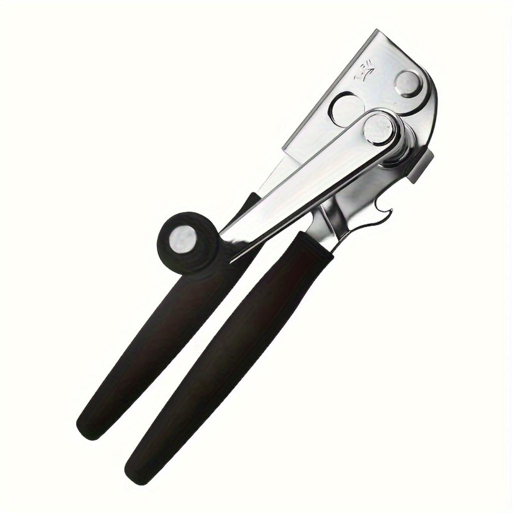 Heavy Duty Manual Metal Can Opener, Ergonomic Extra Long Handle With Oversized Easy-Grip Knob For Large Food Cans Household Kitchen Gadget
