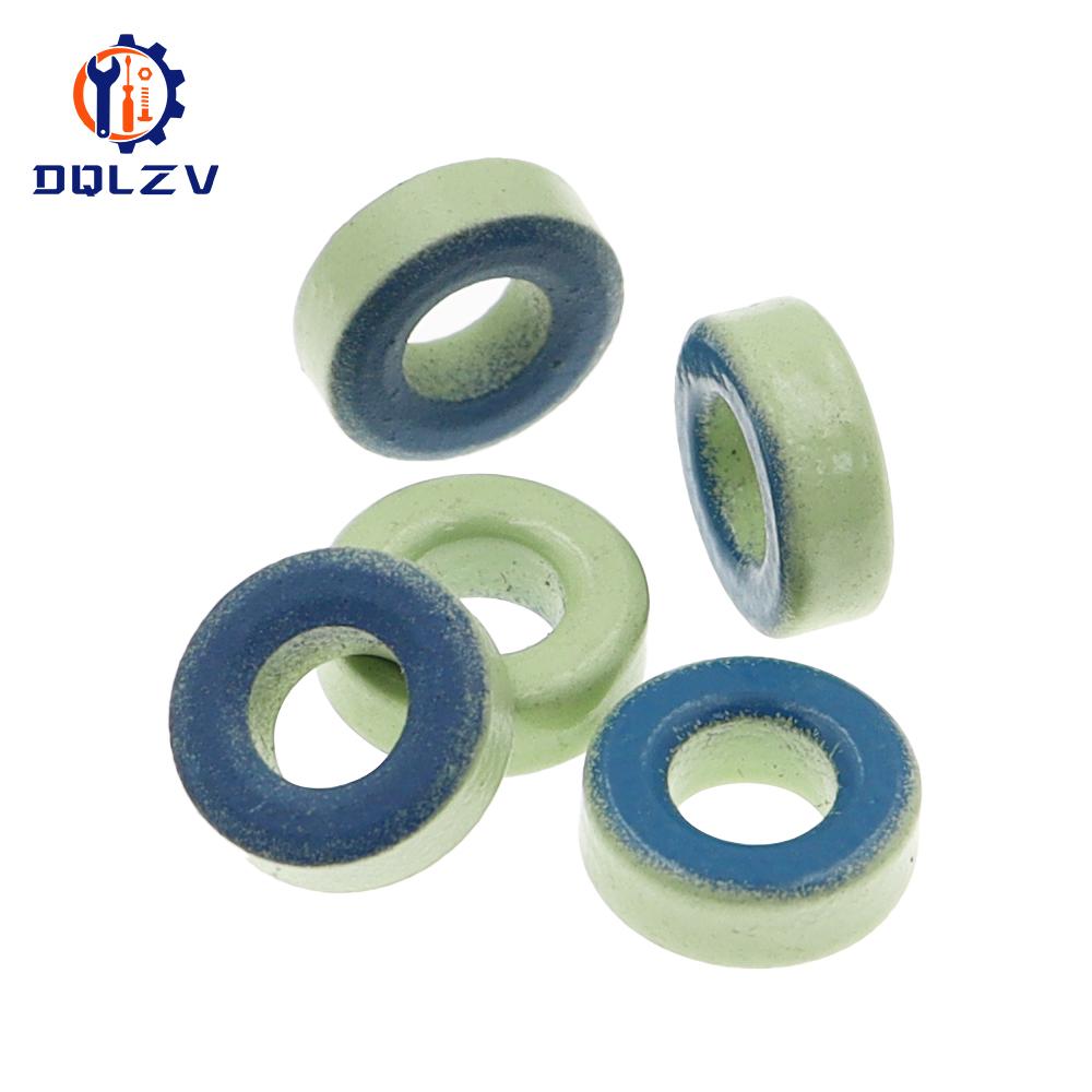 Blue Green Ring 11X6X4MM High Frequency Iron Powder Core Ring Anti-Interference Magnetic Core Winding Inductor 1164 Small Magnet 10PCS