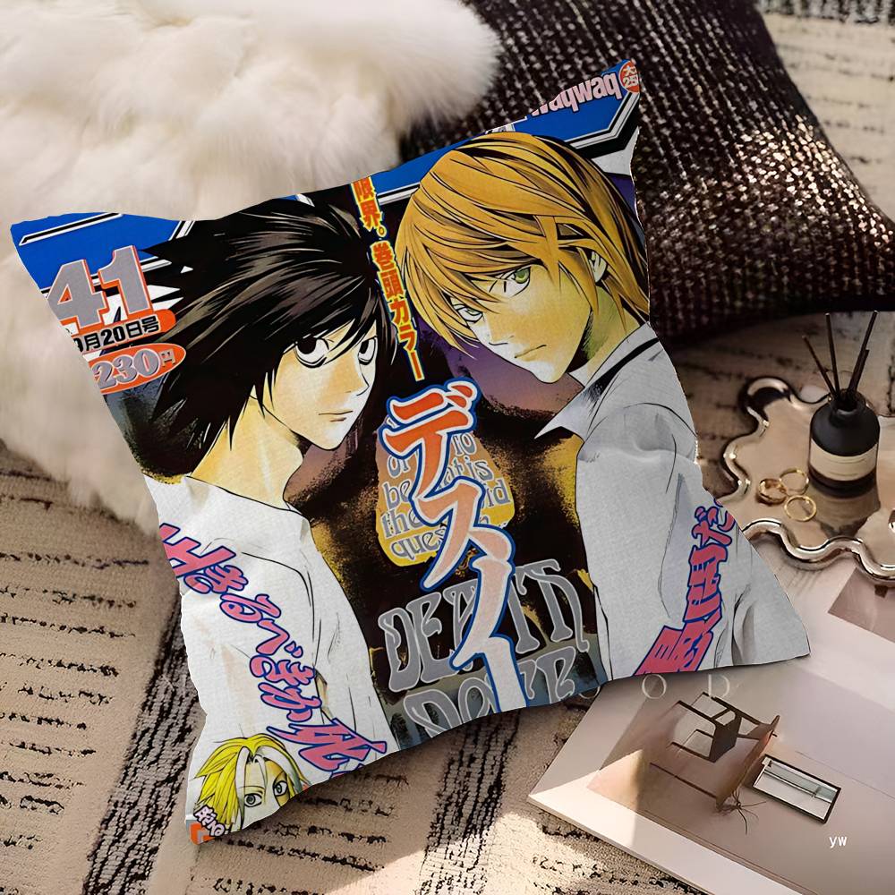Anime D-death Note Polštář Dárek Domácí Kancelářská Dekorace Polštář Ložnice Pohovka Auto Potah Polštáře Povlak na Polštář