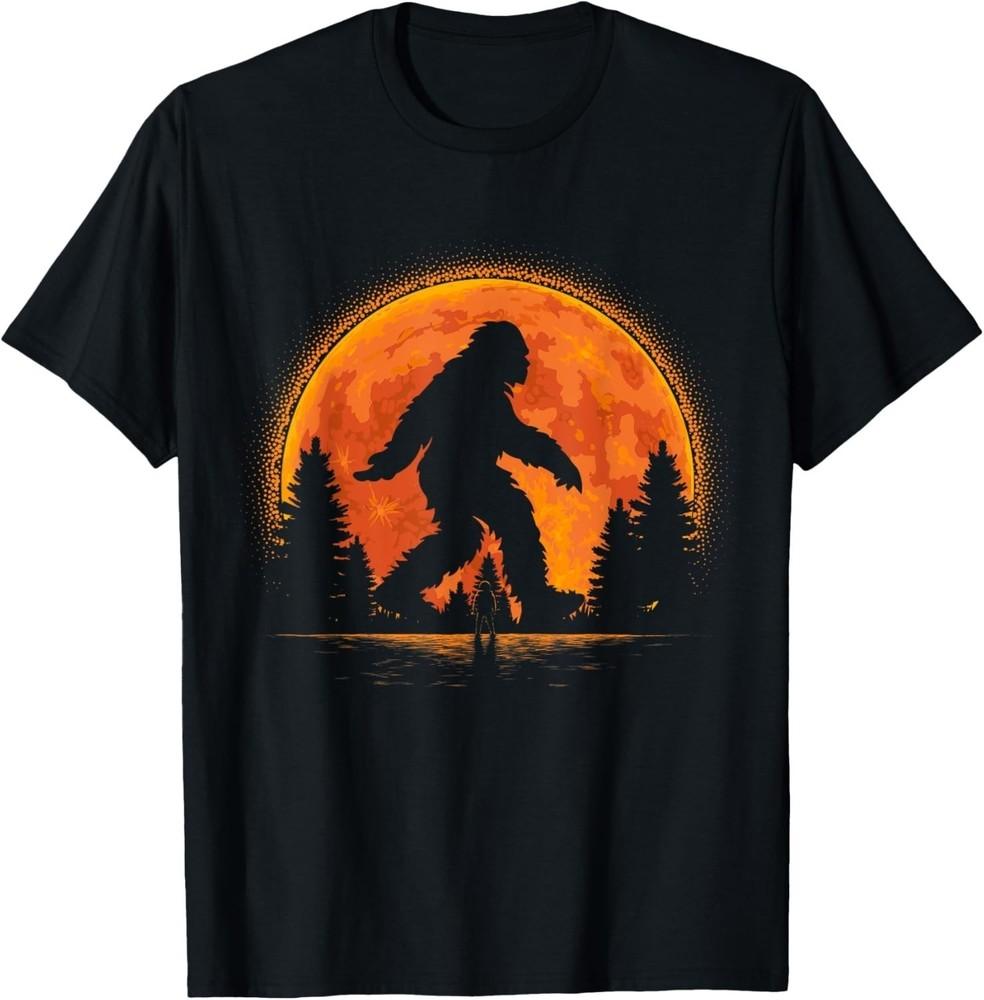 Bigfoot Forest Sunset Graphic Tee Sasquatch Adventure Unisex Unisex T-Shirt