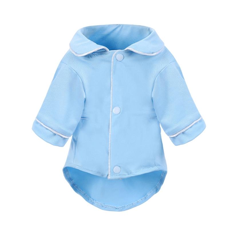 Fashion Dog Shirt Puppies Two-Legged Pajama Shirt All Breeds Costume Sleepwear S