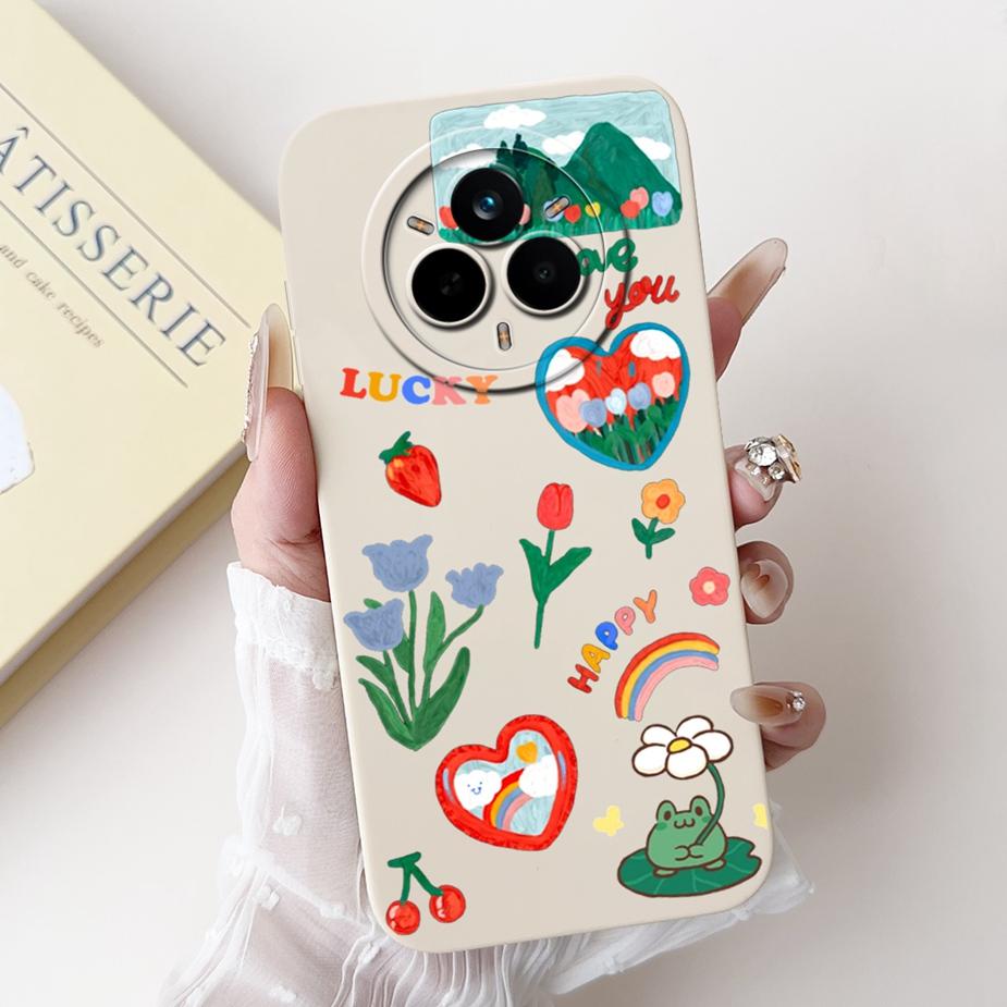 Für Realme 14 Pro 5G Hülle RMX5056 Stylische Kunstbemalte Abdeckung Stoßfeste Handyhülle Für Realme 14 Pro Plus Realme14 Pro+ Weiche Taschen