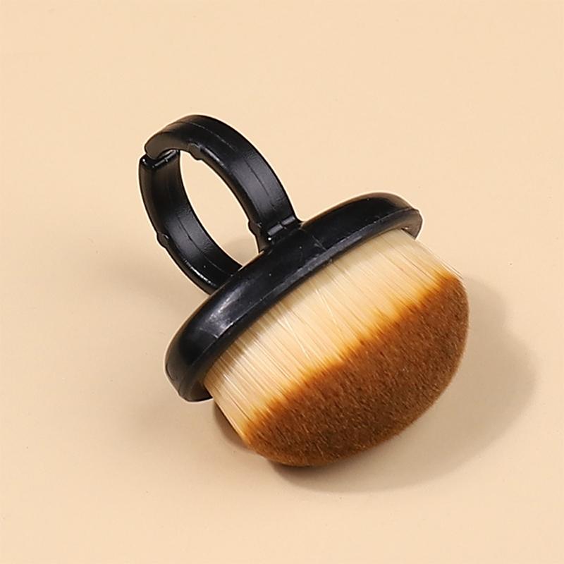 Lakier do Paznokci Czysty Pędzel Pierścień Miękkie Włosie Usuwanie Pyłu Owalny Żel Czyszczenie Pyłu Makijaż Pierścień Kształt Szczotka Szorowanie Narzędzia do Paznokci