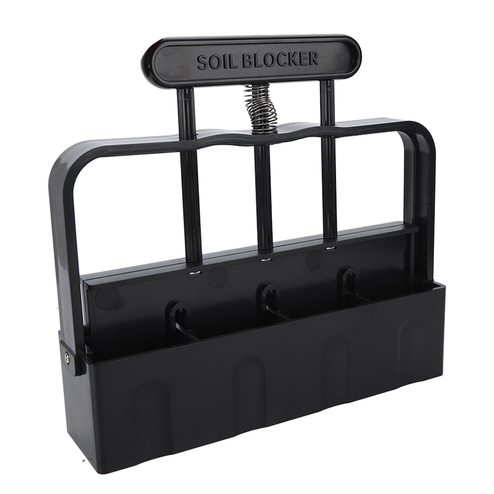 

Прес для ґрунтових блоків зі зручною ручкою ABS 4-комірковий інструмент для формування ґрунтових блоків для розсади та пророщування насіння