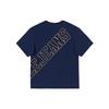 SS23 Hollow Letter Print Short Sleeve T-Shirt Unisex T-Shirts Navy-Blue LUT0051033RX00FA01742