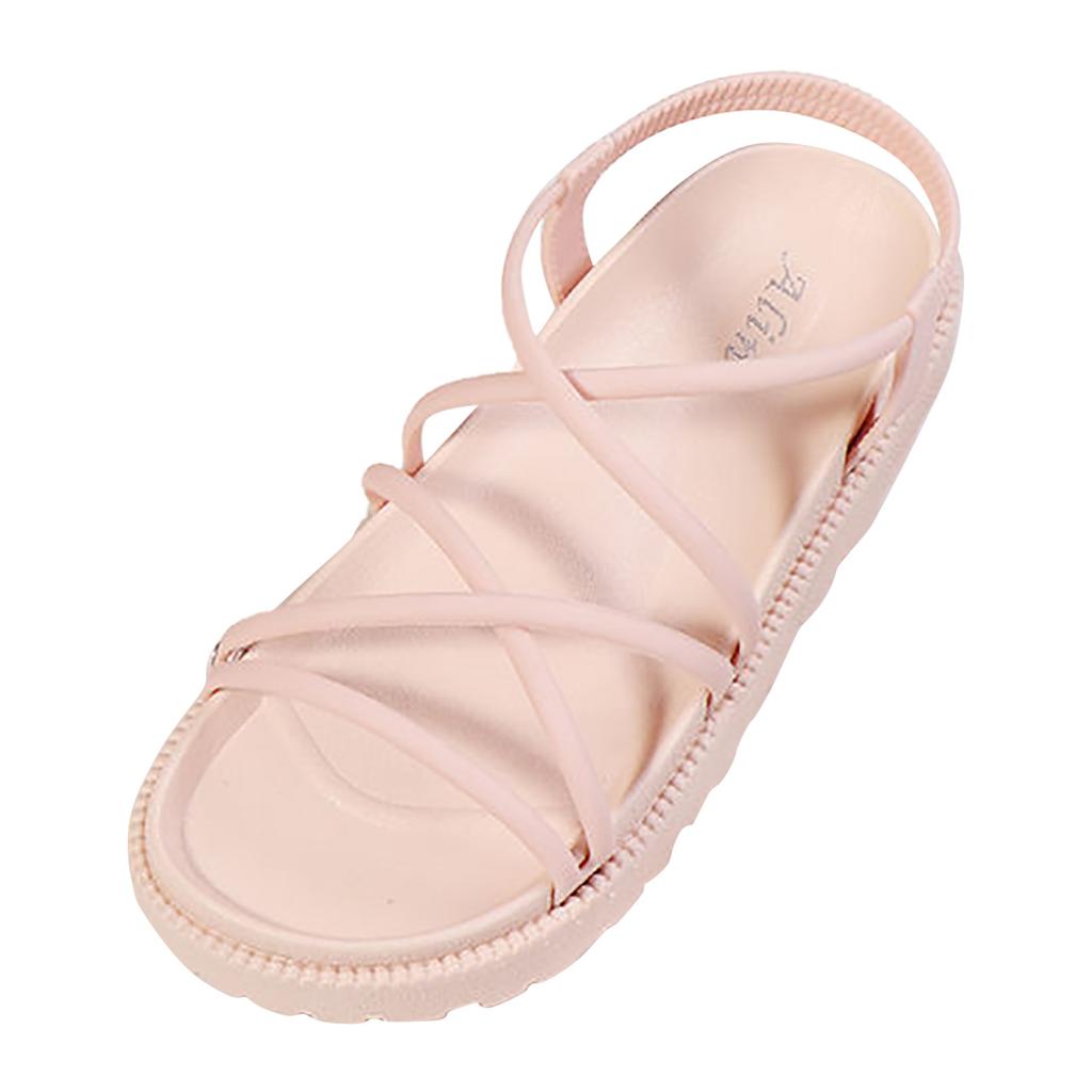 Womens Colorful Sandals Women'S Thick Bottom Fairy Beach Flat Sandals SandáLias Femininas