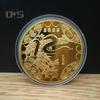2025 Snake Commemorative Coin Chinese New Year Collectible Iron Coin Year of The Snake Badge Coin for Wealth And Good Luck
