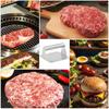 Hamburger Meat Press Maker Heavy-Duty Cast Iron Burger Smasher For Griddle Ergonomic Smash Bacon Press Stainless Steel Grill