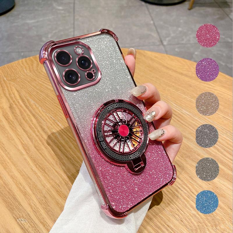 Glitzerverlauf Handyhülle Für Honor X80i X70 X70i X60 X60I X50 X50i X40 X40I X30i X20 X10 Pro Plus Hülle mit drehbarem Ringständer