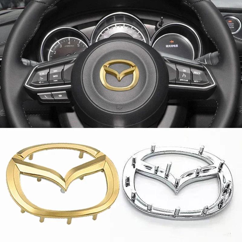 2025 Gorący ABS Samochodowa Kierownica Środkowa Emblemat Odznaka dla logo Mazda CX5 RX7 Atenza Axela 3 2 5 CX3 MX3 MX5 CX4 CX9 CX7 RX8 Proteg
