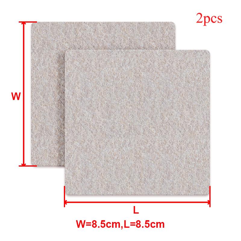Felt Chair Leg Pads Floor Protectors for Furniture Legs Table Leg Cover Round Square Bottom Anti-Slip Pads Felt Table Chair Mat