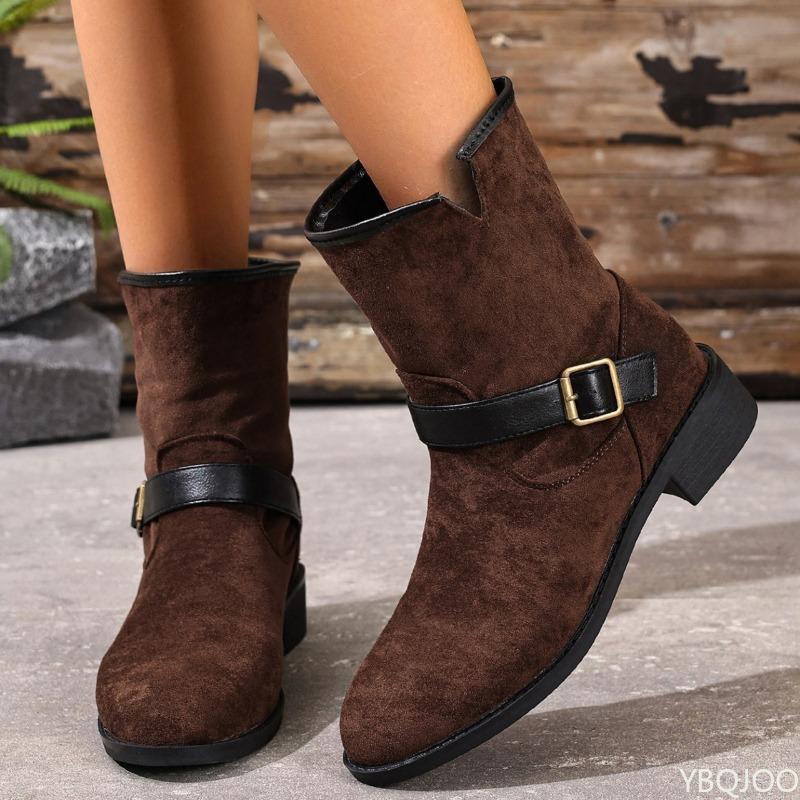 Women's Autumn New Simple Comfortable Retro Boots for Daily Leisure Lightweight Versatile Women's Boots