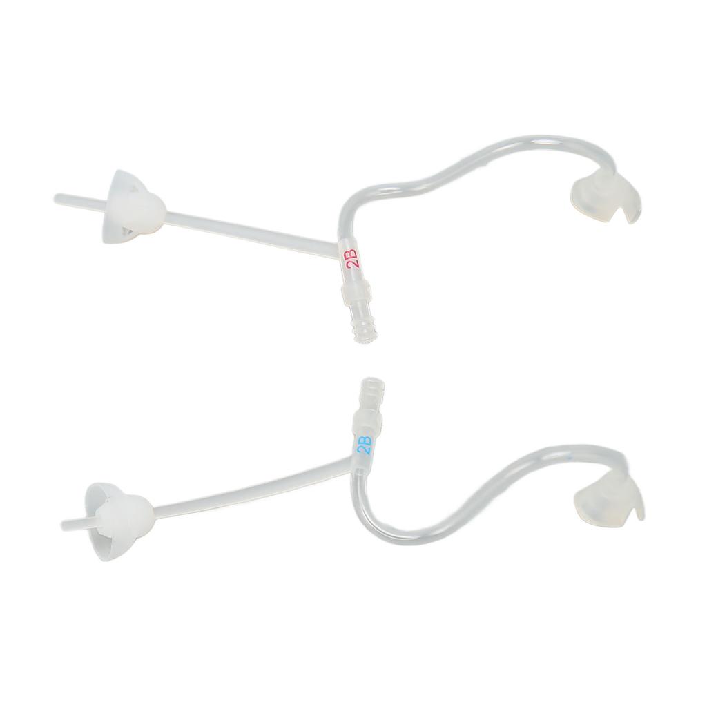 1 Paar Hinter-dem-Ohr Hörverstärker Schallschläuche Transparentes Silikon Schlanker Schallschlauch Ersatz