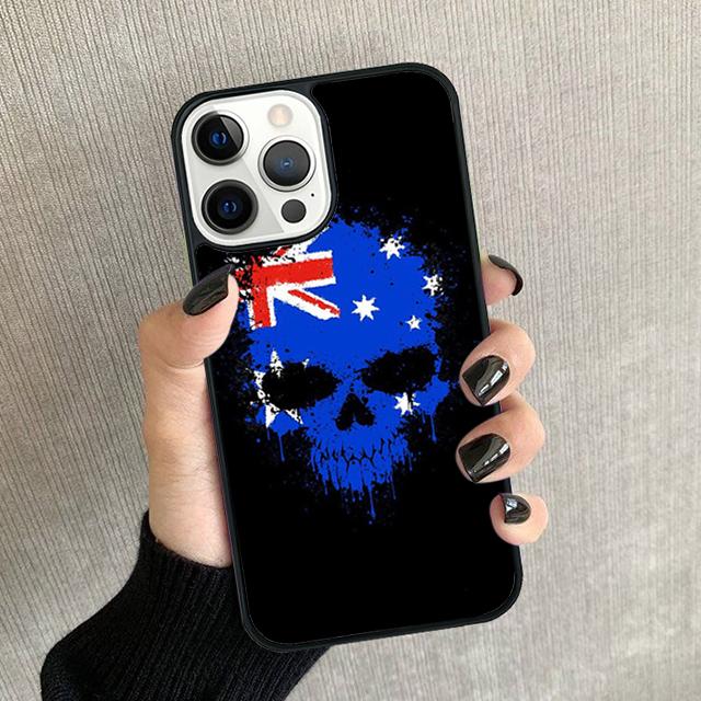 Australische Flagge Handyhülle Für iPhone 17 Air 16 pro max 15 14 plus 12 13 Weiche Stoßfänger Hülle Cover coque