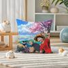 One Piece Four Emperors Yonko Anime Plush Pillow Cover Soft Short Plush Cushion Cover For Sofa Bedroom Home Decor Gift