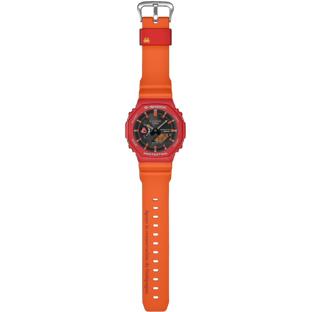 Casio G-SHOCK Watch Charles Darwin Foundation Collaboration, Bluetooth, Tough Solar, GA-B2100DF-4AJR, Official Japan Model