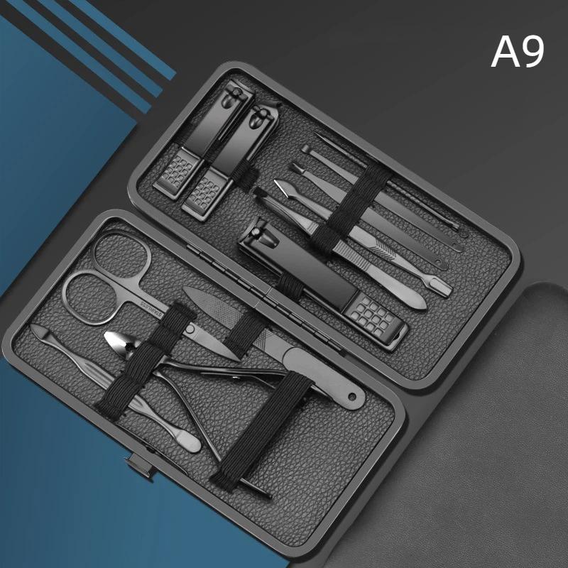 Easy To Clean Stainless Steel Manicure Set 4-18Pcs Professional Nail Clipper Kit for Daily Nail Care