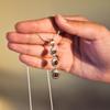 Garnet Dangle Pendant: 925 Sterling Silver Gemstone Jewelry