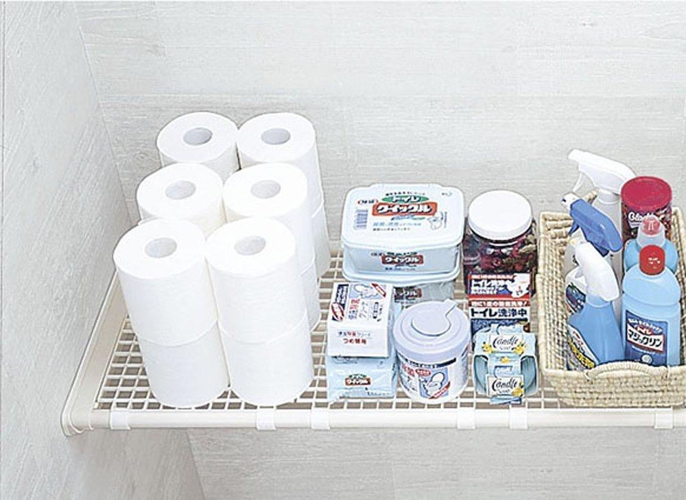 Tombow WM-200 Tension Shelf, Extra Strong, Wide, Fits Widths from 119-200cm, White, Shinki Gosei