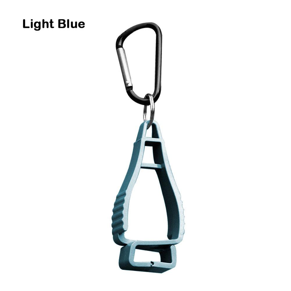 

Plastic Outdoor Gloves Clip safety Protective Gloves Clip Mountaineering Buckle Hat Clip світло-синій колір