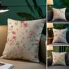 Fresh Flowers Elegant And Beautiful Simple Pillow Case Comfort Sofa Bed Silky elegant Invisible zipper Decorative cushion cover