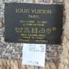 Great LOUIS VUITTON Scarf Escalp Logomania Shine With fringe beige wool M75834 Used