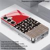 Geometric Pattern 2D Phone Case for Samsung S26 S25 S24 S23 S22 S21 S20 A56 A36 A16 - Electroplated Glass Protective Cover