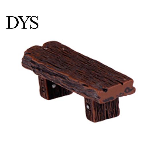 Micro Landscape Romantic Craft Resin Double Stool Bench Garden Figurine Decor