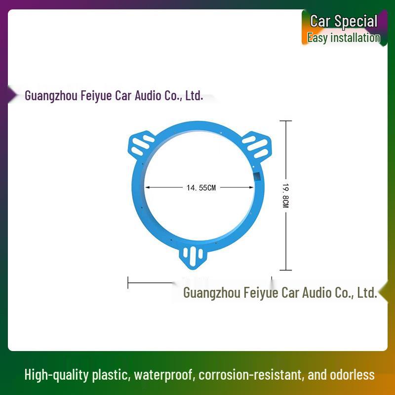 In-Stock 6.5-inch Triangular Speaker Spacers for Easy Installation in Toyota, BYD, Nissan, and Geely Vehicles