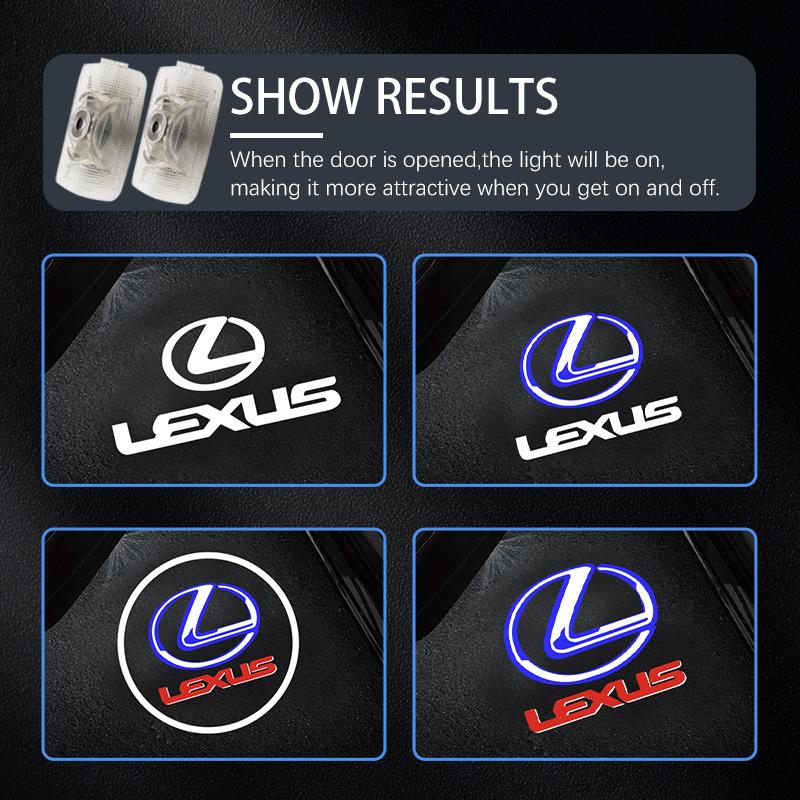 LED Auto Tür Willkommenslicht Logo Projektor Laser Lampen Für Lexus ES GS GX IS LS LX 460 RC 300 350 300h 330 400 RX270 350 450h RC