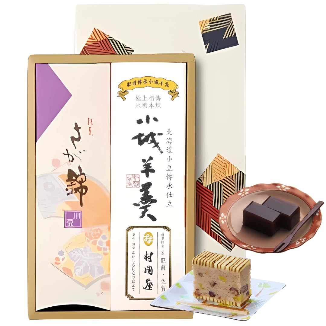 

Сага высочайшего качества Оги ёкан ассортимент 2 Нишики, (фасоль адзуки, хоннери, кусочки)