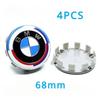 -4X For BMW 50 Years Emblems 56mm 68mm Hub Caps Hub Cap Rim Caps For BMW
