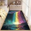 Magical Rainbow Glowing Waterfall Carpet Yoga Living Room Room Decor Children's Crawling Mat Doormat Area Rug Games Mat